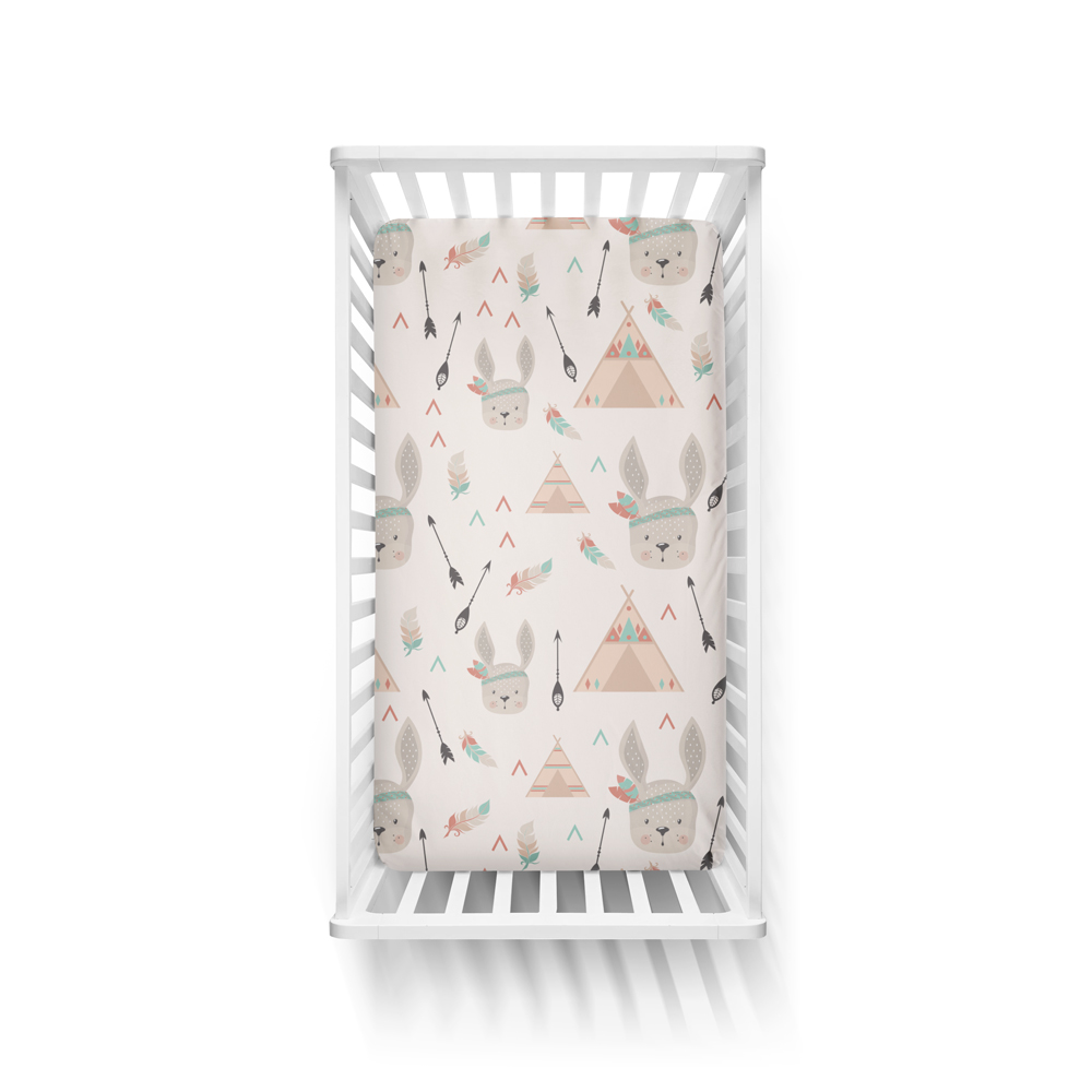 Rabbit Teepee Bed Sheet