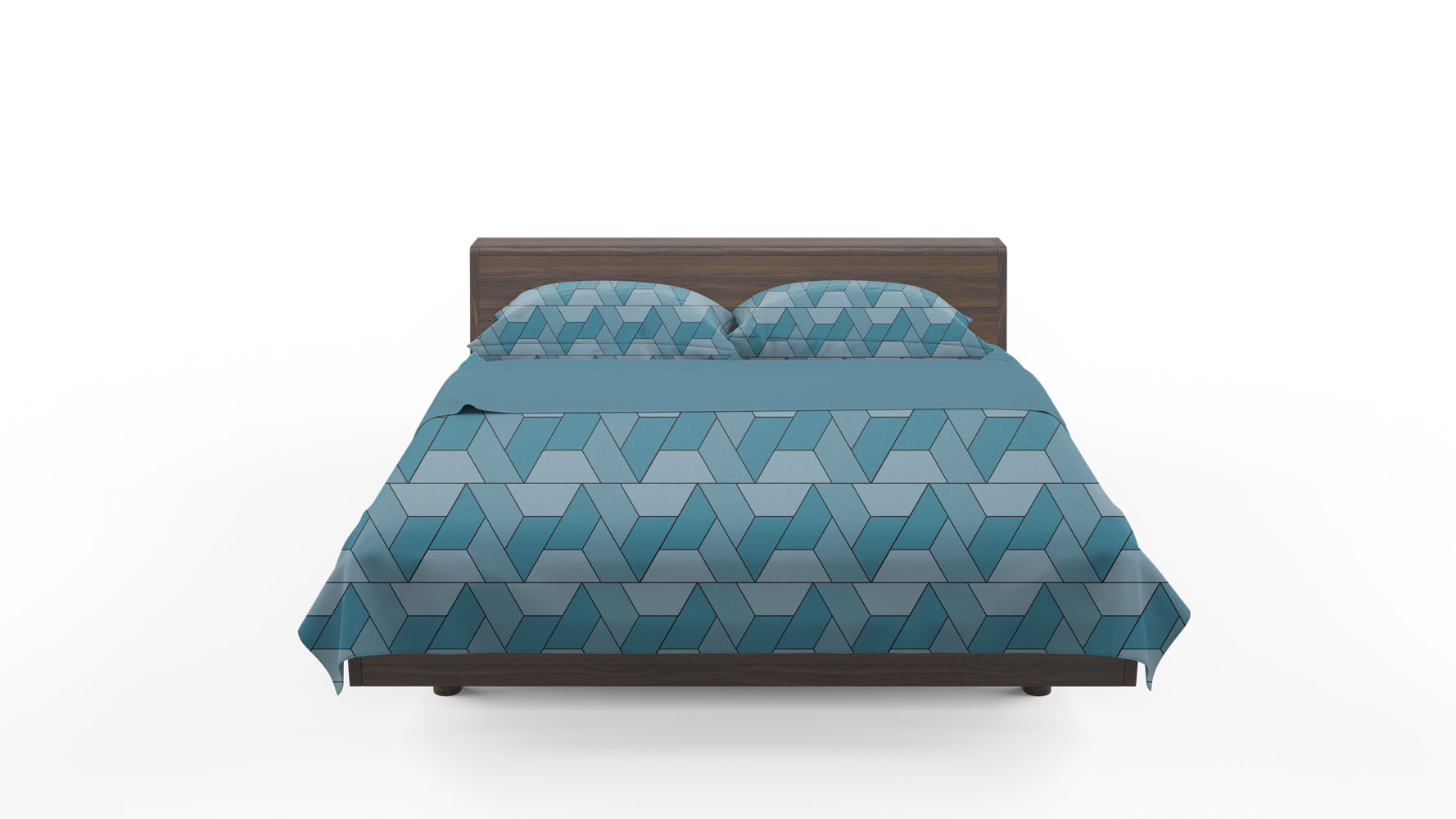Geometric Collection - Blue - Quilt Cover Set