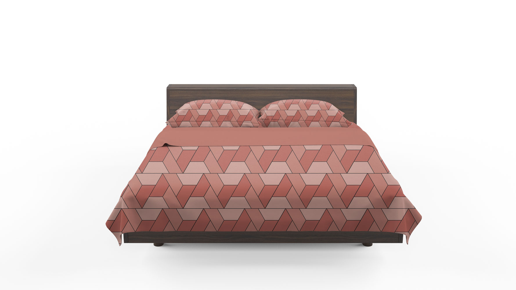 Geometric Collection - Peach - Quilt Cover Set