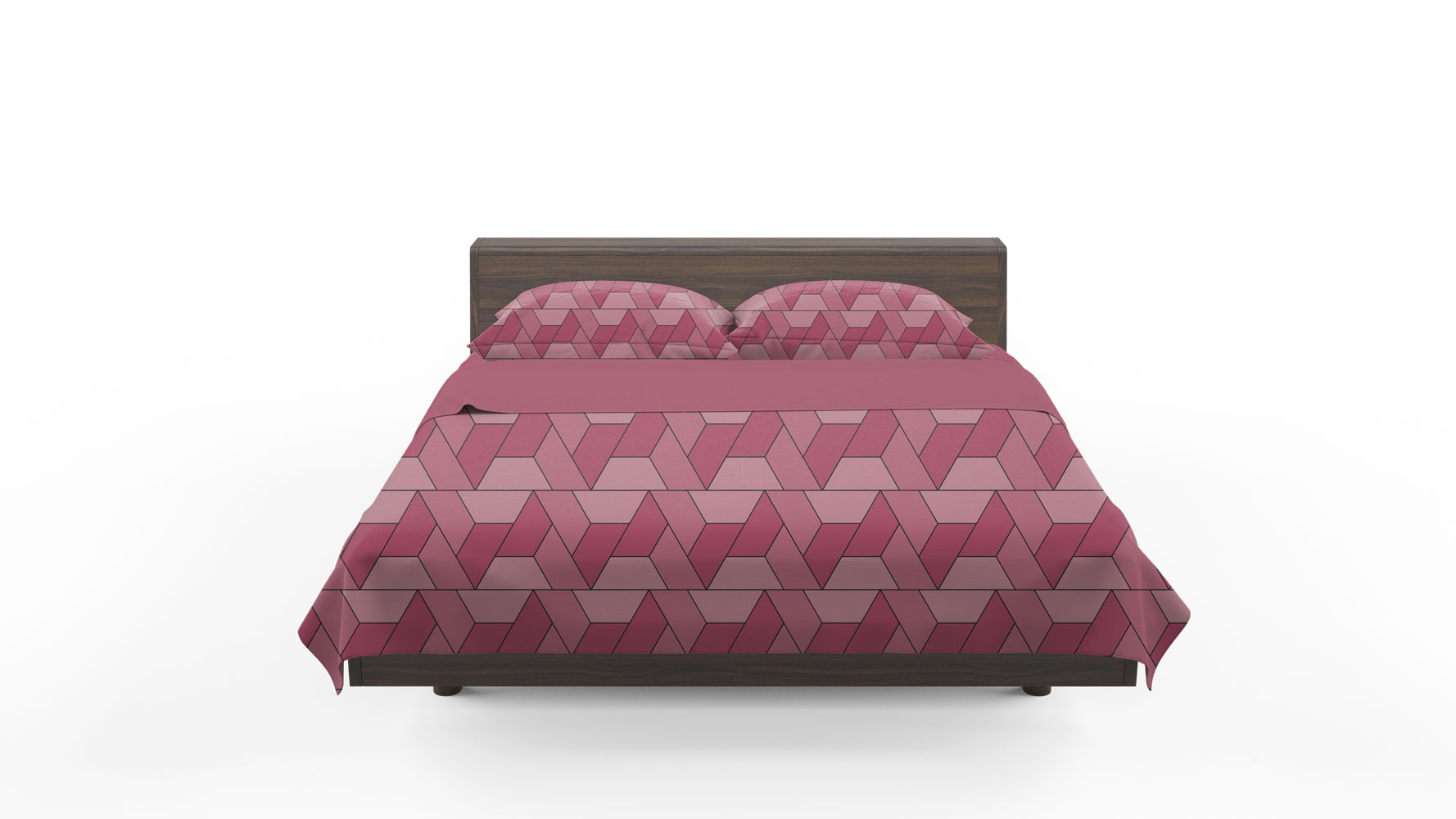 Geometric Collection - Pink - Quilt Cover Set