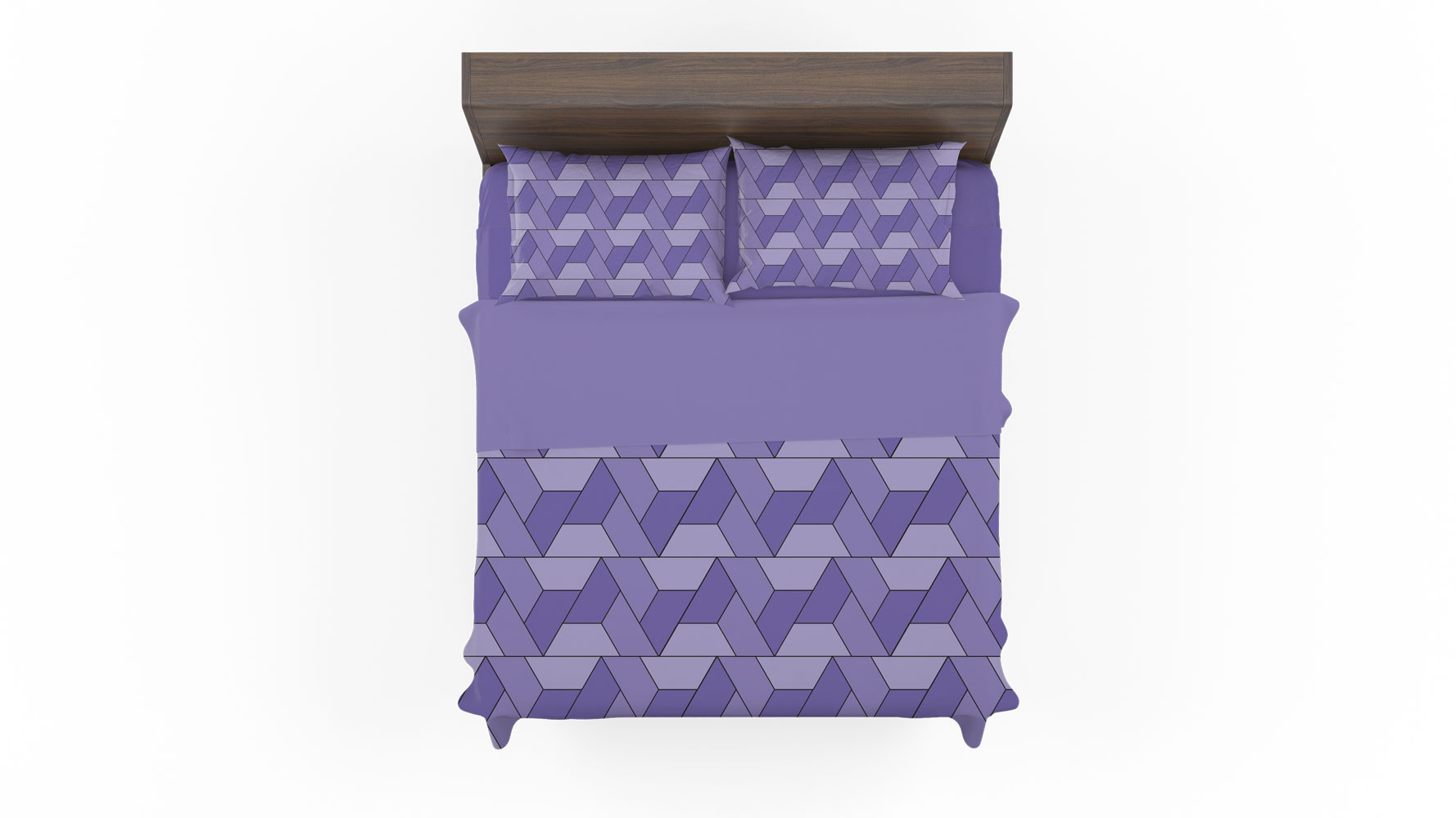 Make a grand statement with our Geometric Collection - Purple - Quilt Cover Sets, which exudes complete sophistication for your master bedroom. 