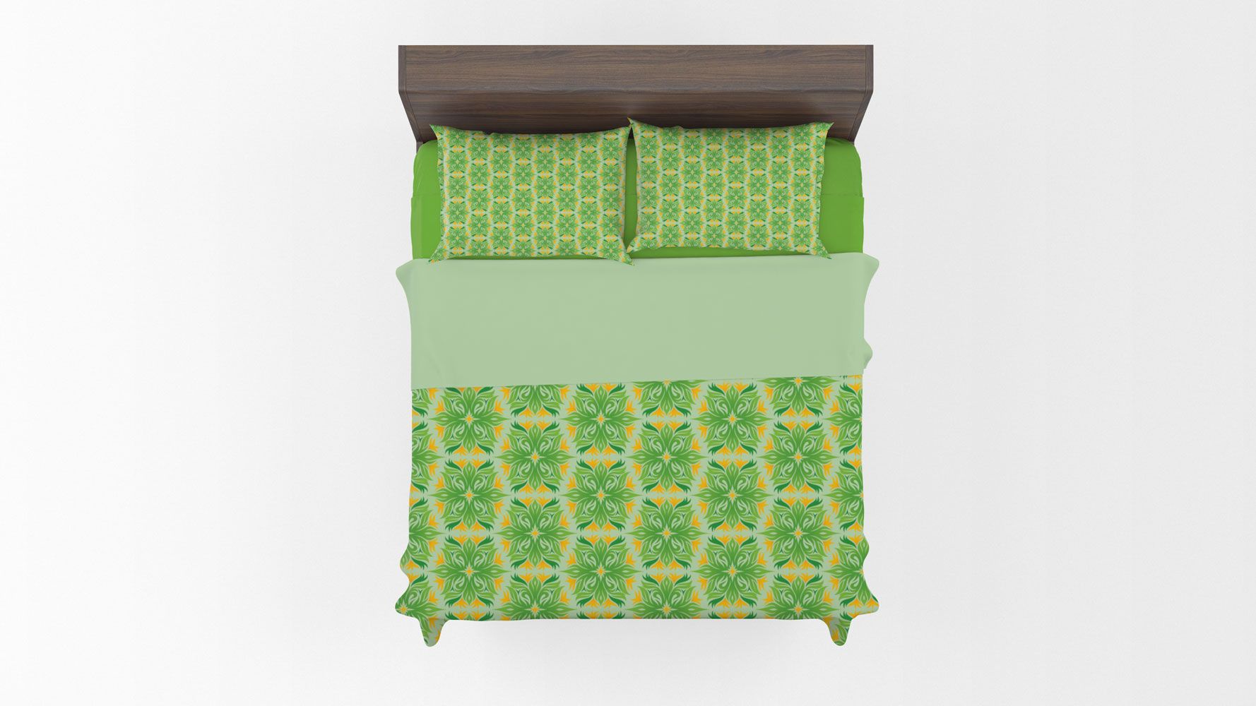 Add flare and freshness to your bedroom styling with the Mandala Flower Quilt Cover Set. This contemporary design is great for adding pattern to any bedroom interior.