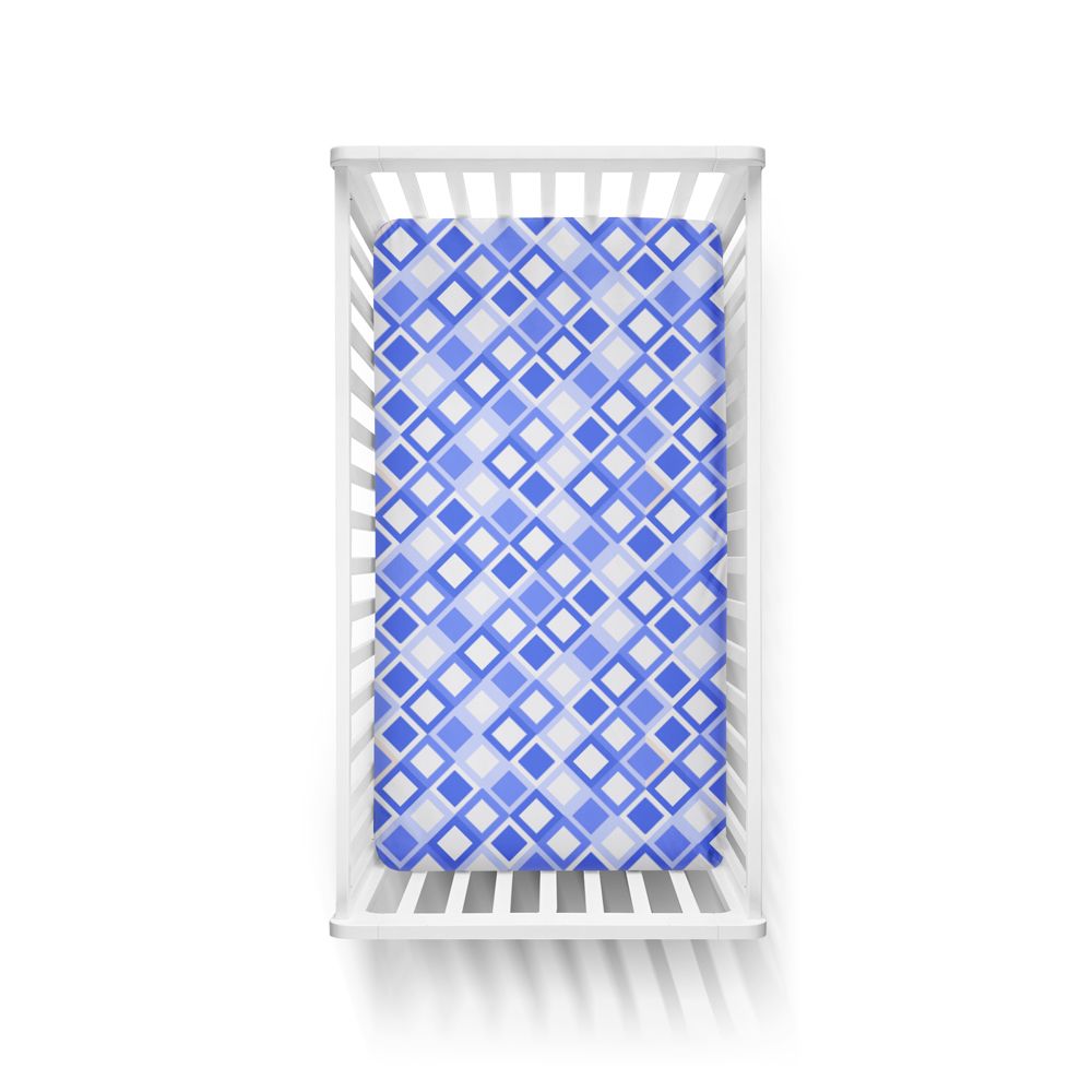 Blue Mosaic Bed Sheet